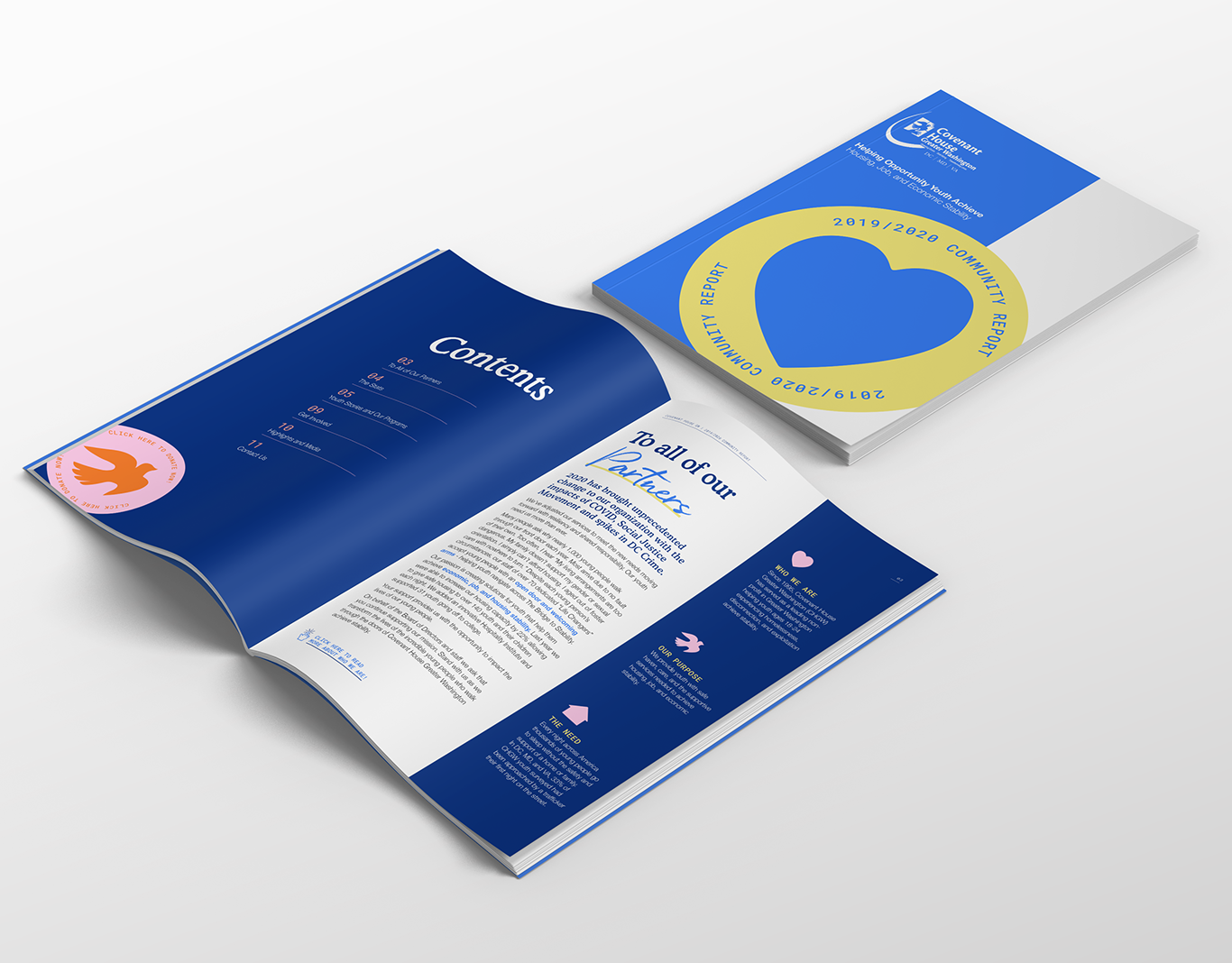 screenshot of Covenant House Annual Report